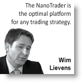 Trader Wim Lievens uses the NanoTrader trading platform.